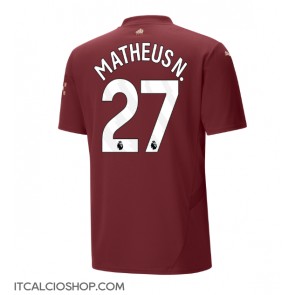 Manchester City Matheus Nunes #27 Terza Maglia 2024-25 Manica Corta